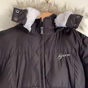 Coats | Guess Hooded Puffer Jacket 